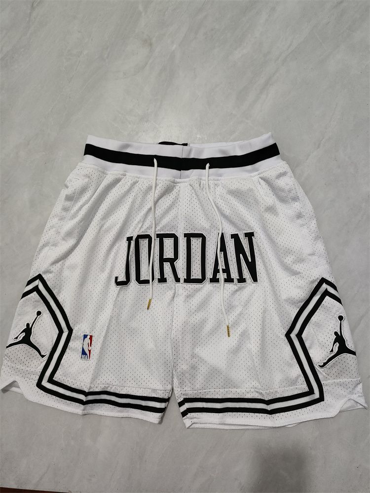 2025 Men NBA Jordan Shorts White style 2->more jerseys->NBA Jersey
